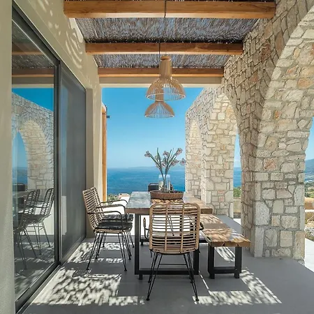 Suolo Di Gioia With Magnificent Sea View And Infinity Pool 18*4m * Korithion