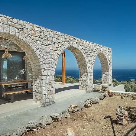 Villa Suolo Di Gioia With Magnificent Sea View And Infinity Pool 18*4m Korithion